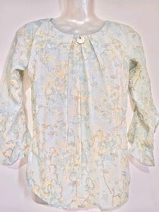 Flowy Floral Bell Sleeve Top 26"-30" Size Small