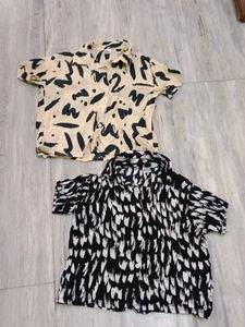 2 pcs combo crop shirt for girls