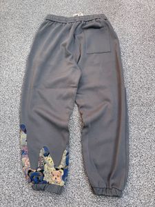 Grey Joggers with Patchwork Detail