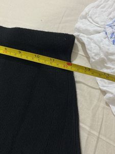 Elegant Black A-Line Maxi Skirt