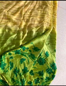Green Floral Saree