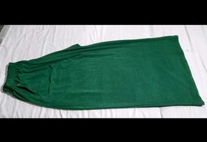 Free Size Stracheble Shiny Green Wide Leg Plazo