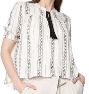 Only - Women’s Boho Striped Cotton Top