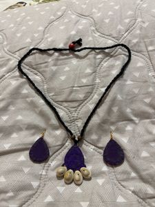 Bohemian Style Necklace and Earrings Set