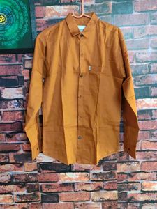 Mustard Cotton Casual Shirt