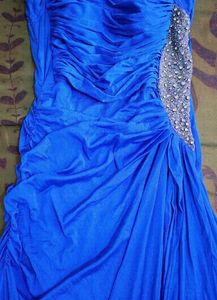 Royal Blue Ruched Gown