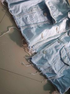 Distressed Denim Cropped Jacket