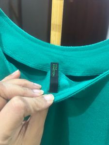 🇮🇳Freedom Sale🇮🇳Green Skater Dress