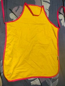 Bright Yellow Apron with Pockets