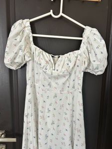Puff Sleeve Floral Dress