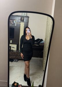 Black Bodycon Mini Dress