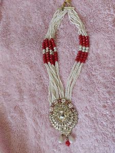 Beaded Necklace with Pendant