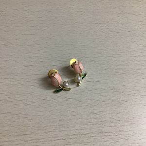 Cute Tulip Stud Earrings Coquette