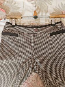Imported Checked Woollen Trouser