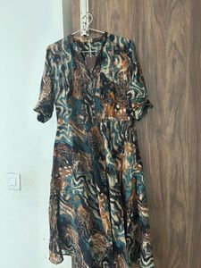 Bohemian Print Midi Dress