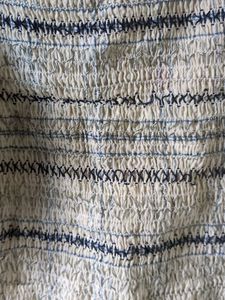 Smocked Square Neck Crop Top