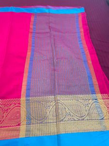 Vibrant Pink Saree with Blouse