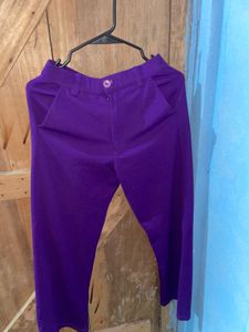 Vibrant Purple Wide Leg Pants