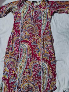 Elegant Paisley Print Kurta