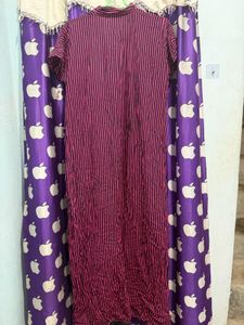 Purple Satin Nightgown
