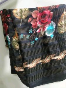 Floral Print Saree