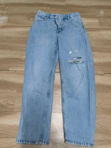 Distressed Light Wash Jeans