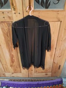 Black Lace Trim Cover-Up