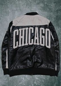 FSBN Faux Leather Varsity Jacket