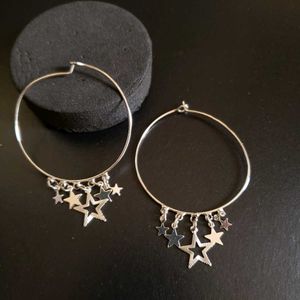 Star Hoop Earrings