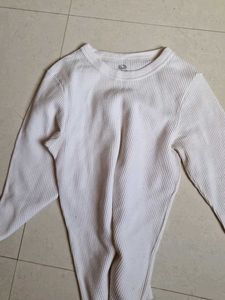 White Long Sleeve Top