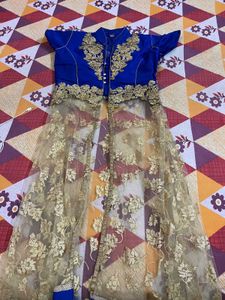 Anarkali gown with chunni