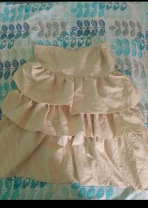 Chic Strapless Tiered Mini Dress