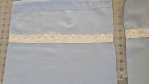 2 Small round pillow or Bolster Covers