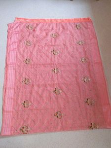 Elegant Pink Embroidered Saree