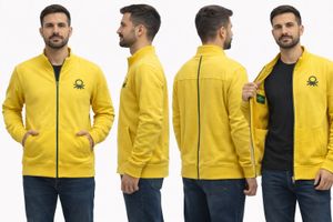 Benetton Yellow Zip-Up Jacket