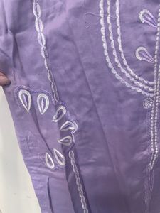 Hand Embroidered Lavender Kurta