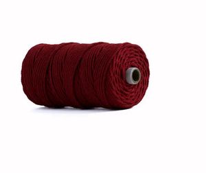wine Macrame Cord Spool 4 mm twisted