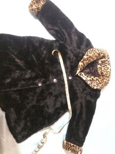 Imported Leopard Printed Fur Coat