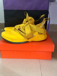 Vibrant Yellow Nike LeBron Sneakers
