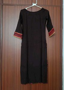 Indo Era Women Brown Ethnic Motifs Kurta Set