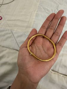 cartier Gold Nail Bracelet with Diamonds
