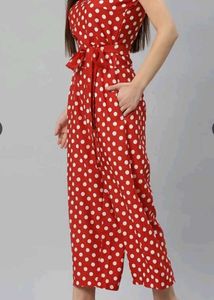 Red Polka Dot Jumpsuit