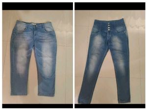 Stylish Blue Denim Jeans Combo