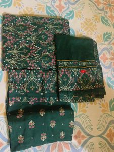 Elegant Green Kurta Sharara set