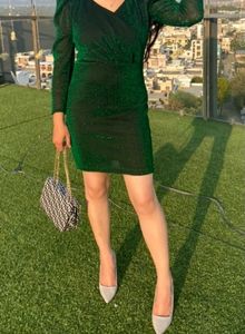 Sparkling Green Party Dress