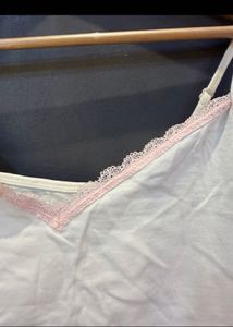 Cute Lace Trim Cami Top