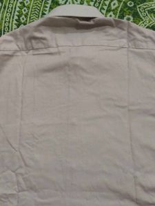 Men's Custom Fit Light beige  Shirt