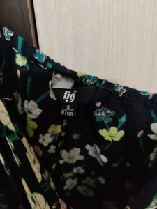 Fig Black Floral Dress