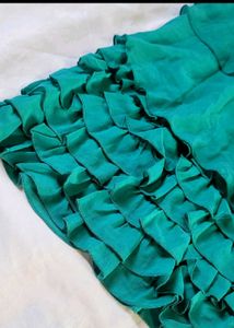 Elegant Green Tiered Dress