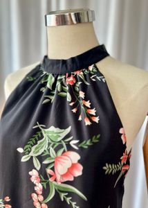 Floral Halter Mini Dress
